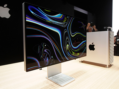 Mac Pro được trưng bày tại một sự kiện ở San Jose (California, Mỹ). Ảnh:AP