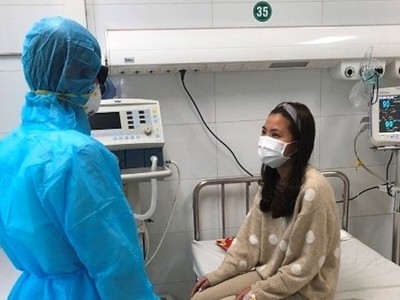 Bệnh nhân ở Thanh Hóa được cách ly tại Bệnh viện tỉnh, ngày 24/1. Ảnh: Tô Hà.