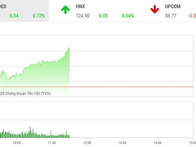 Giao dịch chứng khoán sáng 1/9: HAP tiếp tục bị xả mạnh, VN-Index thẳng tiến qua mốc 885 điểm