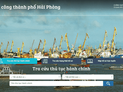 Cổng dịch công thành phố Hải Phòng.