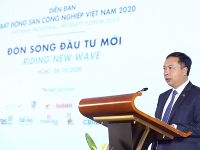 Ông Lê Trọng Minh, Tổng Biên tập Báo Đầu tư phát biểu khai mạc Diễn đàn - Ảnh: Lê Toàn.