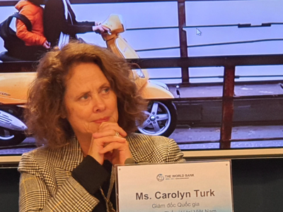 Bà Carolyn Turk, Giám đốc Quốc gia Ngân hàng Thế giới tại Việt Nam