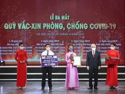 Ngay sau ra mắt, Quỹ vắc xin phòng chống dịch Covid đã nhận được sự chung tay ủng hộ của cộng đồng doanh nghiệp và nhân dân.