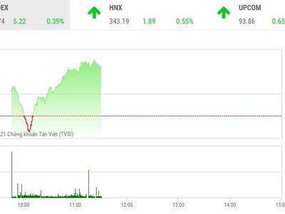 Giao dịch chứng khoán phiên sáng 31/8: Dòng tiền tìm đến nhóm cổ phiếu bất động sản vừa và nhỏ