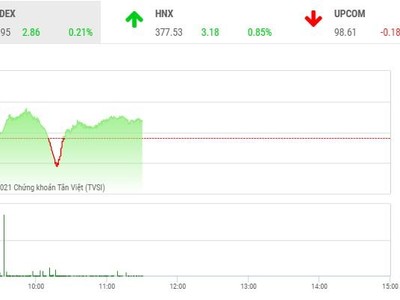Giao dịch chứng khoán phiên sáng 12/10: Áp lực bán gia tăng, VN-Index rung lắc khi test mốc 1.400 điểm