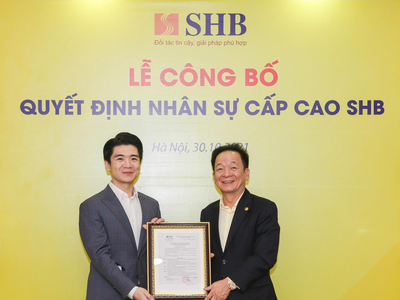 SHB bổ nhiệm ông Đỗ Quang Vinh làm Phó tổng giám đốc từ ngày 30/10/2021