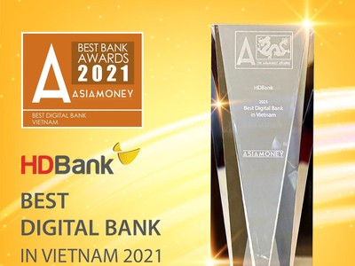Đẩy mạnh chuyển đổi số, HDBank đạt giải thưởng Ngân hàng số tốt nhất Việt Nam 2021