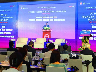 Ông Trần Quốc Phương, Thứ trưởng Bộ Kế hoạch và Đầu tư phát biểu tại diễn đàn - Ảnh: Lê Toàn.