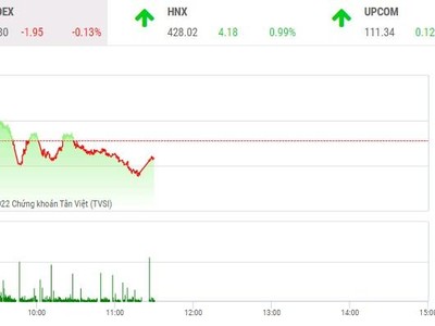 Phiên giao dịch chứng khoán sáng 16/2: Dầu khí, ngân hàng níu chân VN-Index