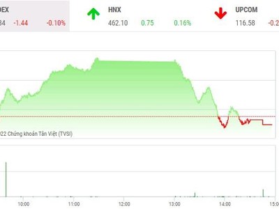 Phiên giao dịch chiều 23/3: Lệnh bán HQC tăng mạnh cuối phiên, VN-Index bị cản bước tiến 
