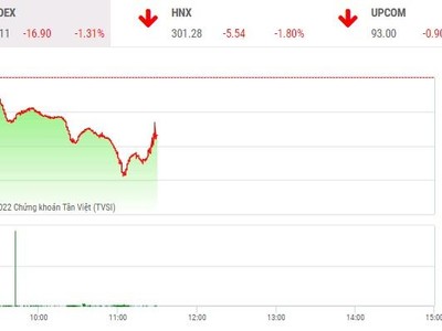 Giao dịch chứng khoán phiên sáng 7/6: Sắc đỏ bao trùm, VN-Index giảm mạnh