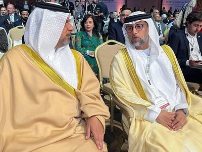 Ông Suhail Al Mazrouei, Bộ trưởng Năng lượng và Cơ sở hạ tầng UAE tại Đối thoại Năng lượng Tương lai Trung Đông và Bắc Phi - châu Âu ở Jordan. Ảnh: Reuters