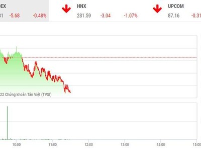 Giao dịch chứng khoán phiên sáng 19/7: Cặp đôi HAG-HNG hạ nhiệt, VN-Index lùi về vùng 1.170 điểm