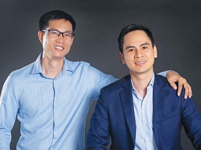 Trương Minh Đạt (bên phải) và Bùi Tiến Dũng - hai đồng sáng lập BenKon