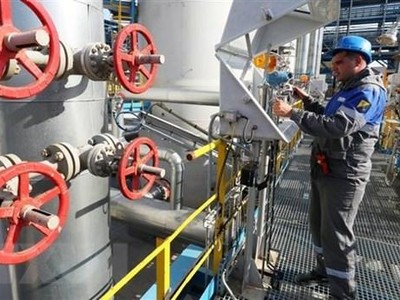 Trạm nén khí của một hệ thống đường ống dẫn khí ở Leningrad, Nga. (Ảnh: TASS/TTXVN)