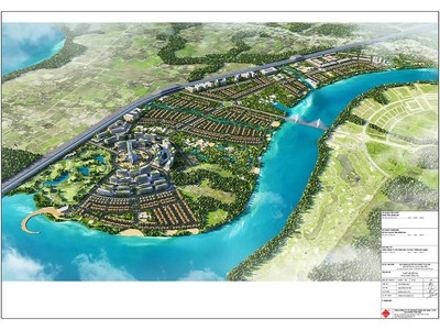 Phối cảnh dự án Khu đô thị du lịch Tân Long. Nguồn: DIC Corp 