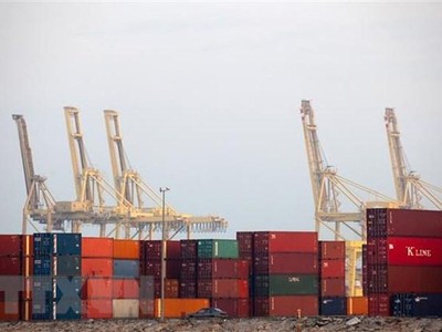 Cảng hàng hóa Penang ở Butterworth, Malaysia.