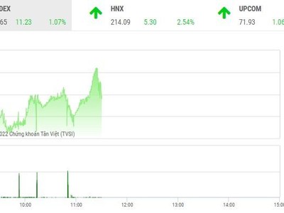 Giao dịch chứng khoán phiên sáng 1/12: Bất động sản và thép đua nhau khoe sắc tím, VN-Index hãm đà tăng vì VIC và VCB