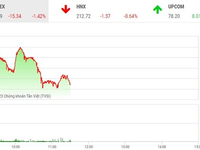 Phiên giao dịch sáng 22/2: Chịu dư chấn, nhà đầu tư trong nước lo thoát thân