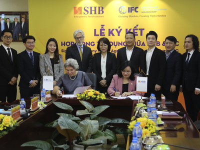 IFC sẽ giải ngân khoản đầu tiên của tổng gói vay dự kiến 120 triệu USD cho SHB