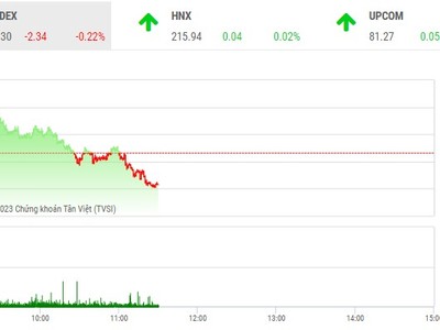 Giao dịch chứng khoán phiên sáng 23/5: Nhà đầu tư tìm kiếm cơ hội ở nhóm tài chính