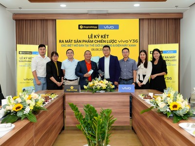 Thế Giới Di Động ký kết hợp tác chiến lược cùng VIVO, mở bán đặc biệt VIVO Y36 trên toàn hệ thống