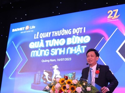 Bảo Việt Nhân thọ quay thưởng đợt 1 chương trình khuyến mại “Quà tưng bừng - Mừng sinh nhật”