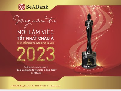 SeABank ba năm liên tiếp được vinh danh “Nơi làm việc tốt nhất châu Á”