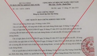 Alamat Capital lên tiếng liên quan đến việc giả mạo văn bản của Uỷ ban Chứng khoán Nhà nước