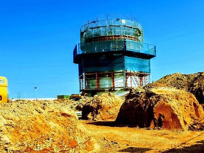 Đài kiểm soát không lưu sân bay Long Thành đang dần thành hình - Ảnh: VATM