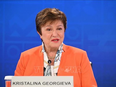 Tổng giám đốc Quỹ Tiền tệ quốc tế (IMF) Kristalina Georgieva. Ảnh: AFP/TTXVN