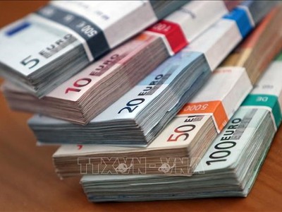 Đồng euro. Ảnh: AFP/TTXVN