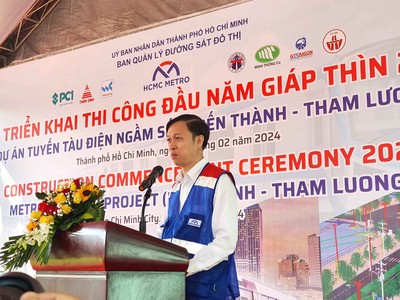 TP.HCM: Triển khai thi công dự án tuyến tàu điện ngầm số 2 Bến Thành - Tham Lương