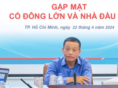 Ông Đoàn Văn Nhuộm, Tổng Giám đốc PVOIL giải đáp các nội dung cổ đông, nhà đầu tư quan tâm