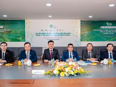 Ban Chủ tọa điều hành phiên họp ĐHĐCĐ thường niên 2024 của Bamboo Capital
