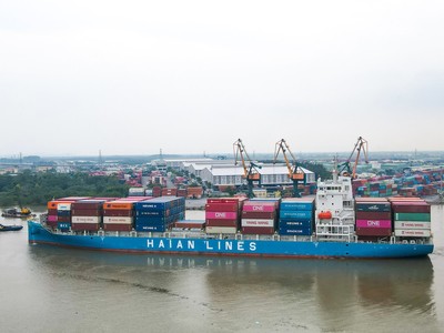 Cổ phiếu vận tải biển bật tăng theo giá cước