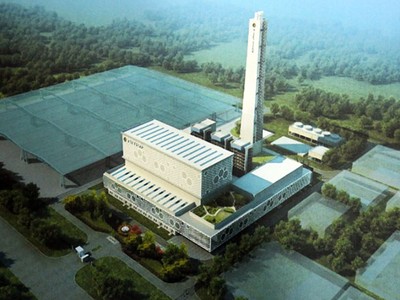 Phối cảnh một nhà máy đốt rác phát điện tại TP.HCM