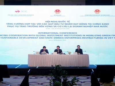 Hội nghị “Tăng cường hợp tác với quỹ đầu tư nhằm huy động tài chính xanh phục vụ tăng trưởng bền vững và cơ cấu lại doanh nghiệp nhà nước” do SCIC phối hợp với Bộ Ngoại giao và Ủy ban Quản lý vốn nhà nước tổ chức