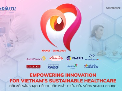 Sáng ngày 25/9, Báo Đầu tư sẽ tổ chức Hội thảo Y tế với chủ đề “Đổi mới sáng tạo: Liều thuốc phát triển bền vững ngành y dược” tại khách sạn Sheraton, Hà Nội.