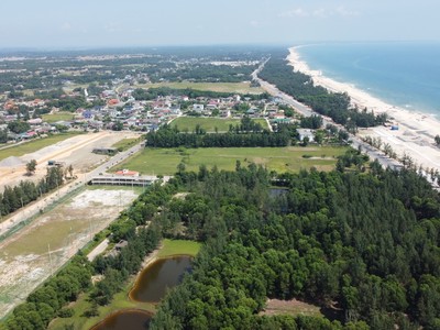 Khu vực ven biển huyện Gio Linh, tỉnh Quảng Trị. Ảnh: Ngọc Tân