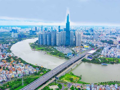 Sau sắp xếp, TP.HCM mới dự kiến có 168 đơn vị hành chính trực thuộc, hình thành siêu đô thị mới của vùng Đông Nam Bộ. Ảnh: Lê Toàn