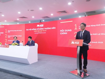 Đại hội đồng cổ đông năm 2025 MSB: Thoái vốn tại TNEX Finance và góp vốn/mua cổ phần công ty chứng khoán, công ty quản lý quỹ