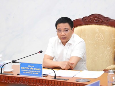 Bộ trưởng Nguyễn Văn Thắng phát biểu chỉ đạo tại buổi giao ban. Ảnh: Đức Minh.