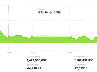 Phiên giao dịch chiều 27/8: Rung lắc 