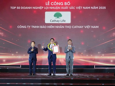 Cathay Life Việt Nam vào Top 500 Doanh nghiệp lợi nhuận tốt nhất Việt Nam năm 2025