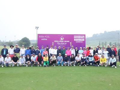 140 golfer tham dự Giải golf “Tấm lòng vàng Nhà đầu tư” 2025 
