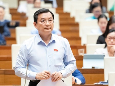 Đại biểu Phạm Trọng Nhân (TP.HCM) phát biểu.