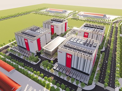 Phối cảnh Trung tâm dữ liệu của Viettel tại Khu công nghiệp Tân Phú Trung, huyện Củ Chi cũ, TP.HCM