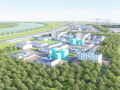 Phối cảnh nhà máy nhiệt điện LNG có quy mô lớn nhất Việt Nam. Ảnh: UBND TP Hải Phòng.