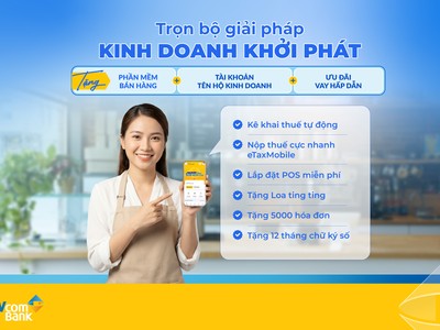 PVcomBank cung cấp bộ giải pháp hỗ trợ Hộ kinh doanh chuẩn hóa tài khoản và thuế 